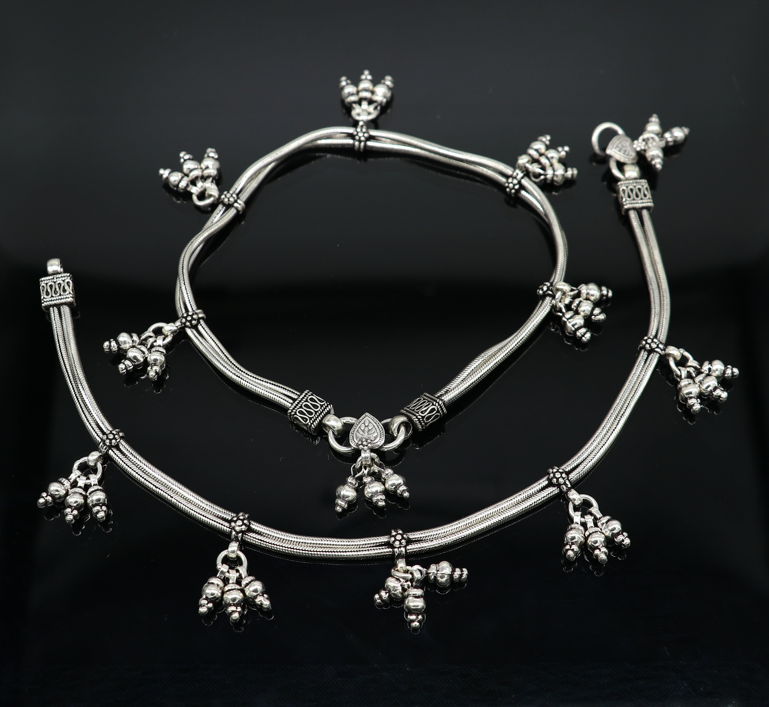 Cavigliere Con Bracciale A Catena Serpente Moda Dolce In Argento Sterling 925 Genuino Per Regalo Gioielli In Argento Sterling Da Donna Silver - Foto 14