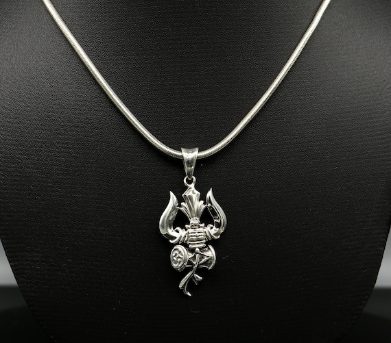 Sterling Silver Shiva Pendant Sterling Silver Shiva Pendant