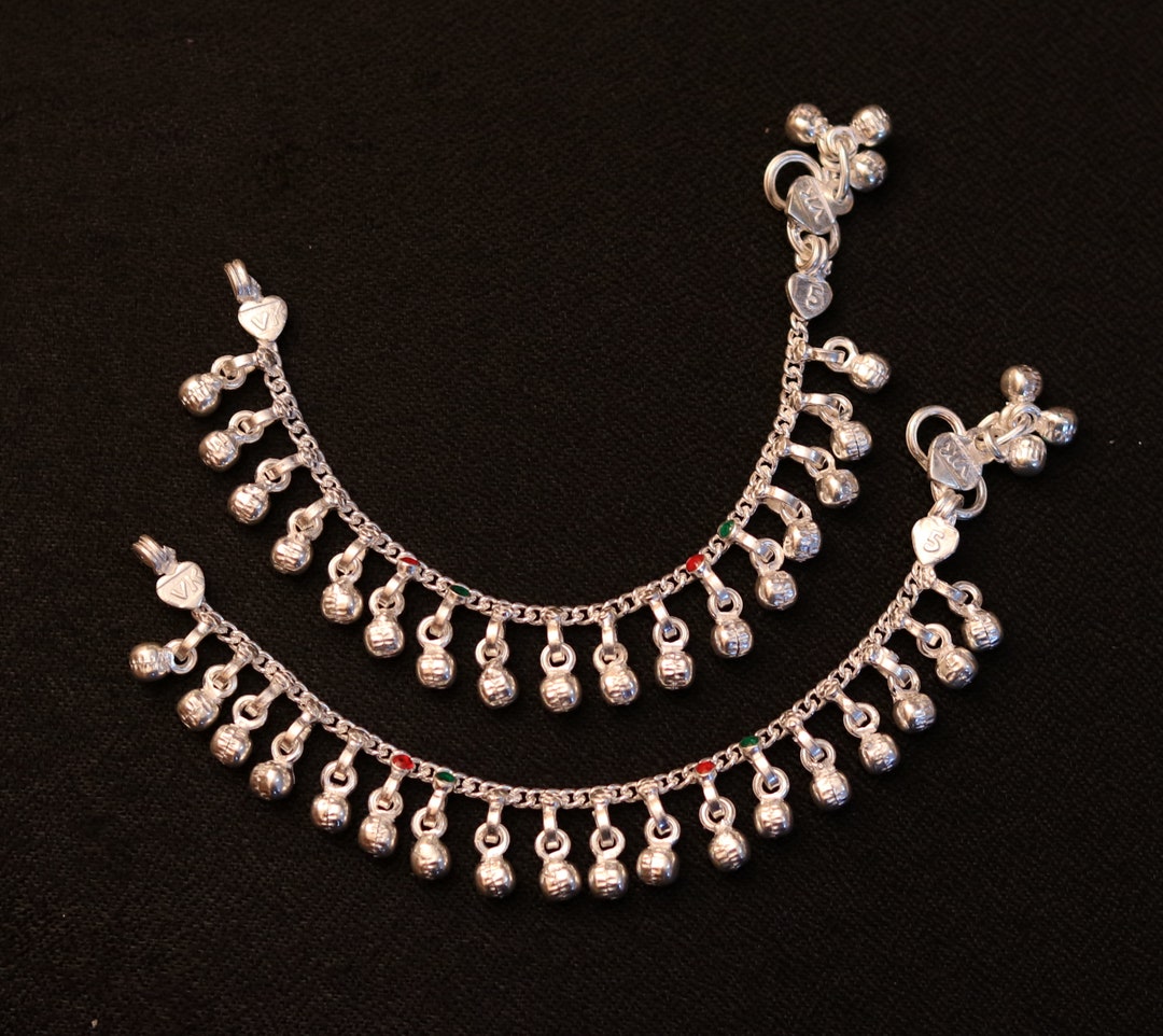 5.5 Real Sterling Silver Handmade Amazing Silver Ankle Bracelet Baby