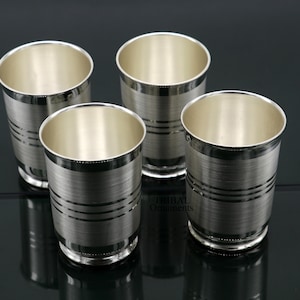 999 pure fine silver handmade water milk cup tumbler, all sizes silver tumbler, silver baby food dining flask, silver utensils gift sv262 image 10