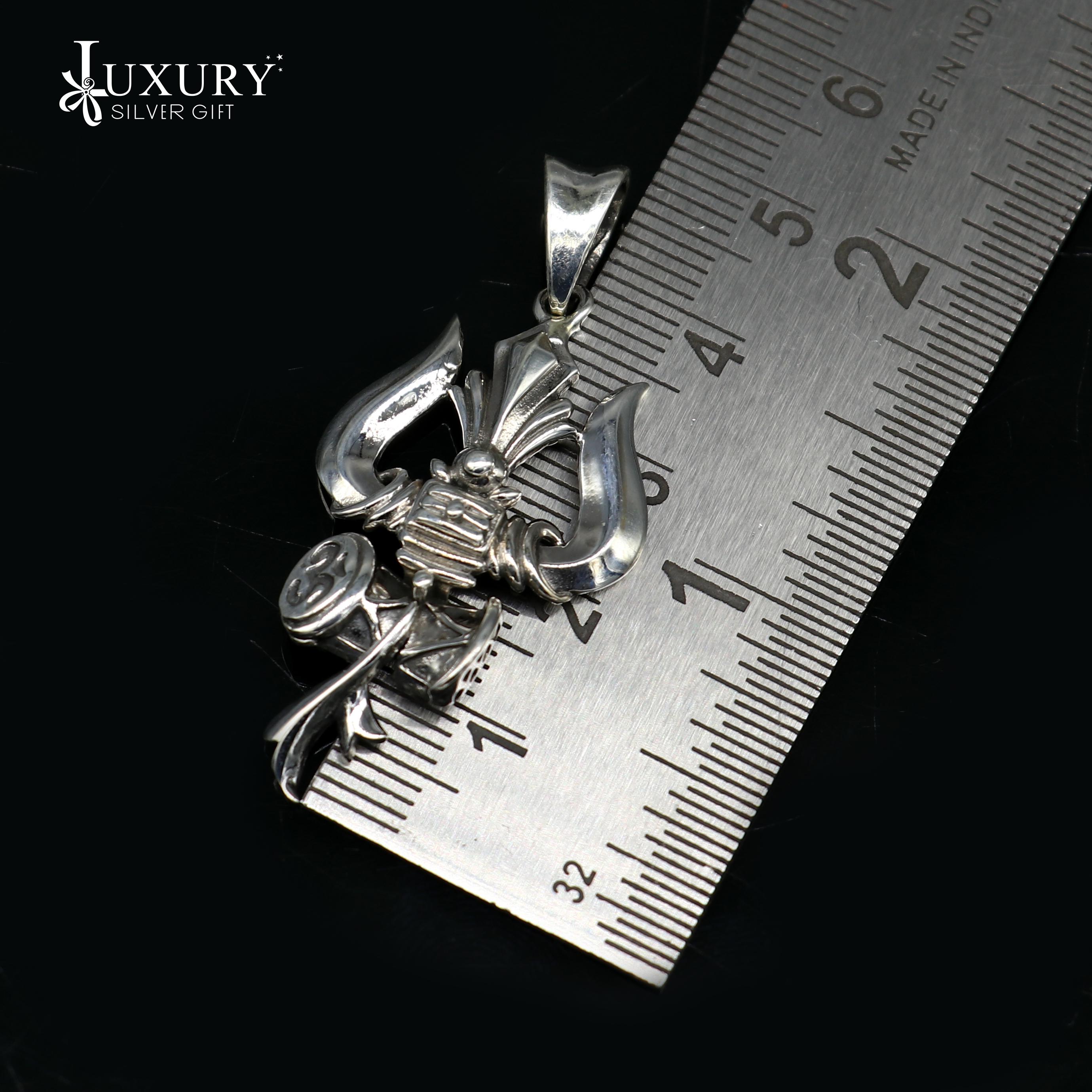 925 スターリングシルバーヒンズー教のアイドルシヴァ神トライデント