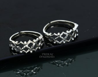 925 sterling silver handcrafted unique design vintage ethnic design brides toe ring for girl's women's ytr27