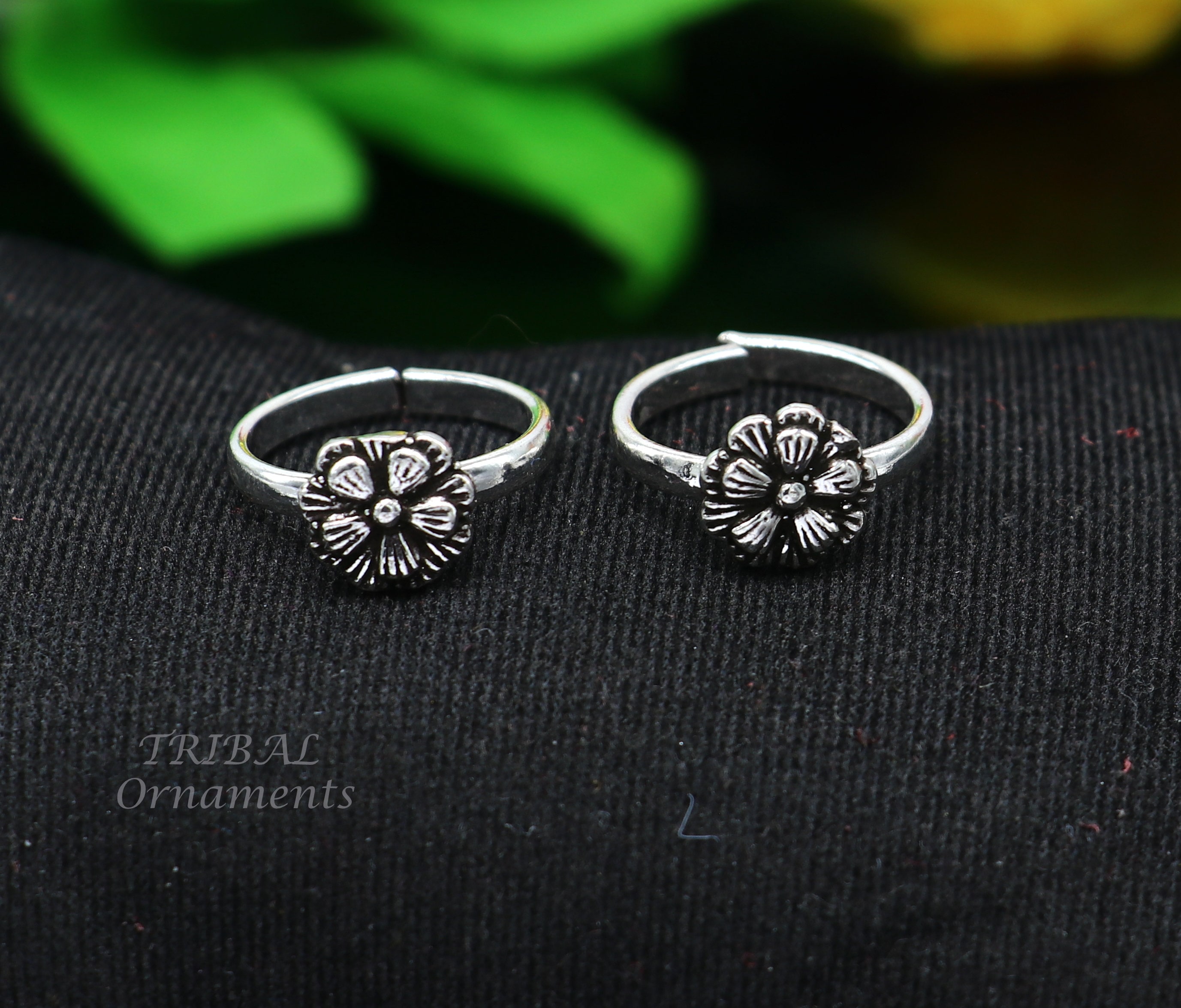 925 Sterling Silver Excellent Vintage Floral Design Handmade
