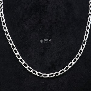 20&quot; 5 mm 925 sterling silver handmade amazing unique trendy style chain necklace excellent gifting jewelry for men&#39;s women&#39;s chain ch227