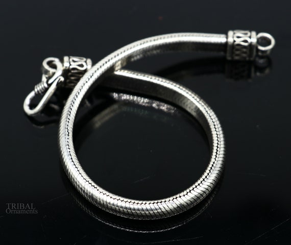 5.5mm 925 Sterling Silver Handmade Snake Chain Bracelet, D