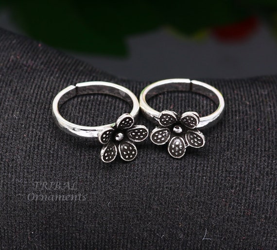 925 sterling silver elegant floral design handmad… - image 1