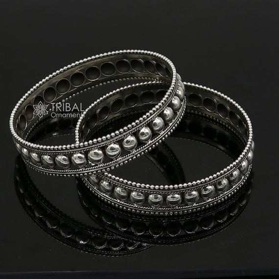 925 Sterling Silver Handmade Vintage Design Bangle Bracelet