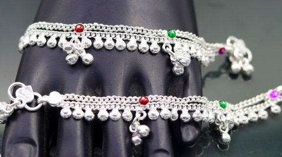 5.2" Solid silver amazing design customized chain… - image 7