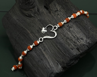 ベスト 42 ラキ コレクション 925 スターリング シルバー ルドラクシャ