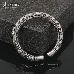 Baby unique tribal style bangle bracelet kada 925 sterling silver baby jewelry, vintage classical style handmade kids jewelry bbk202