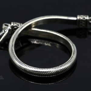 5.5mm 925 sterling zilver handgemaakte slangenketting armband, D vorm ketting armband, half ronde slang ketting armband stijlvolle sieraden sbr261