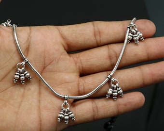Bracciale Caviglia Donna In Argento Placcato 925 – Catena Serpente Larga 4mm, Chiusura Aragosta