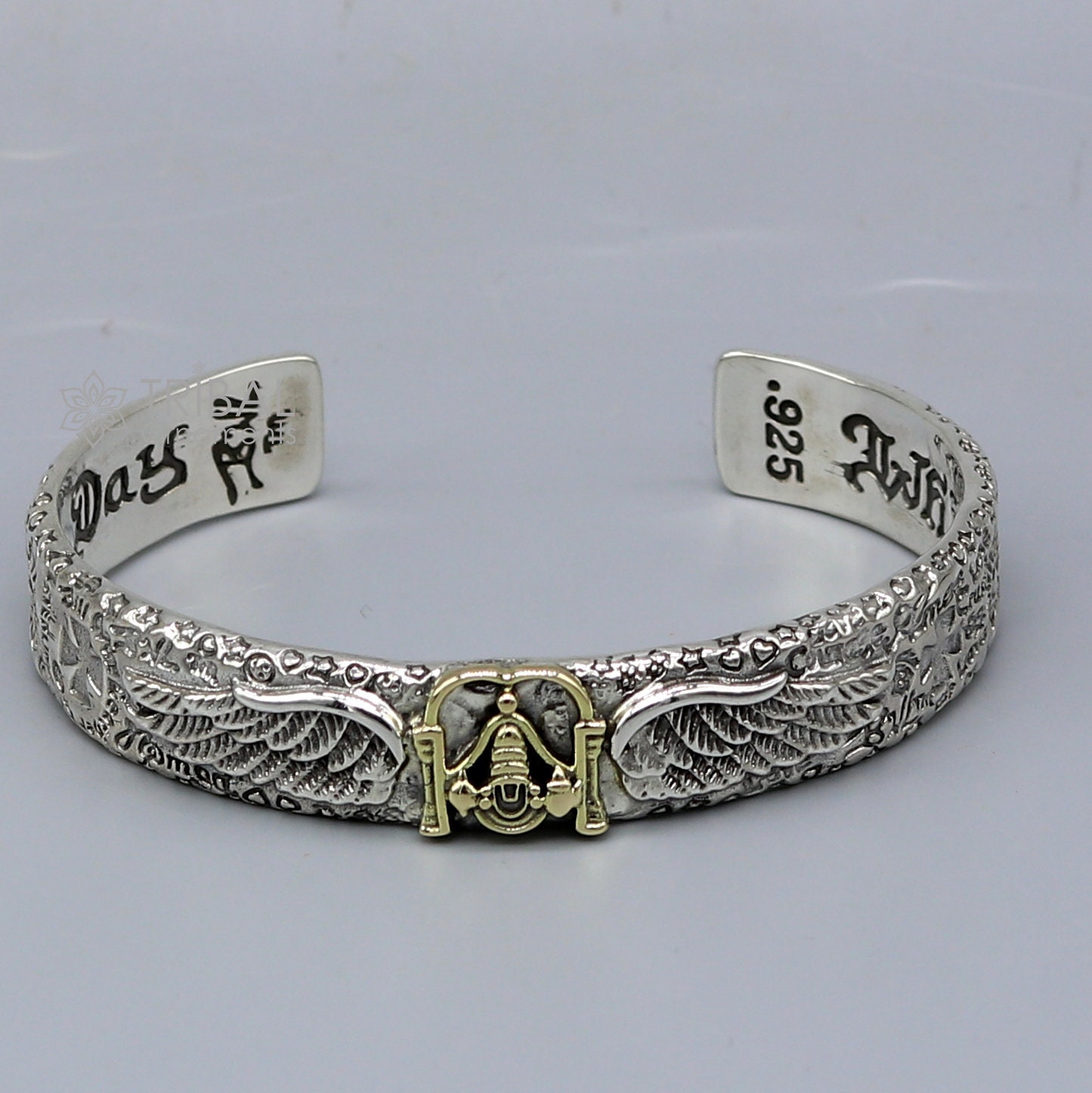 925 Sterling Silver Handmade Feather Design Lord Venkateshwara