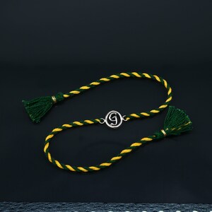 Pulsera Rakhi con diseño de letra G hecha a mano de plata de ley 925, increíble regalo elegante para Rakshabandhan rk90
