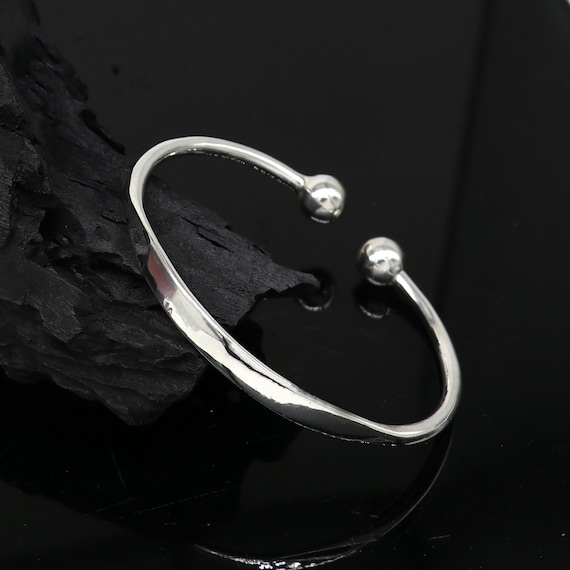 925 Sterling Silver / Silver Cuff Bracelet / Unisex Silver