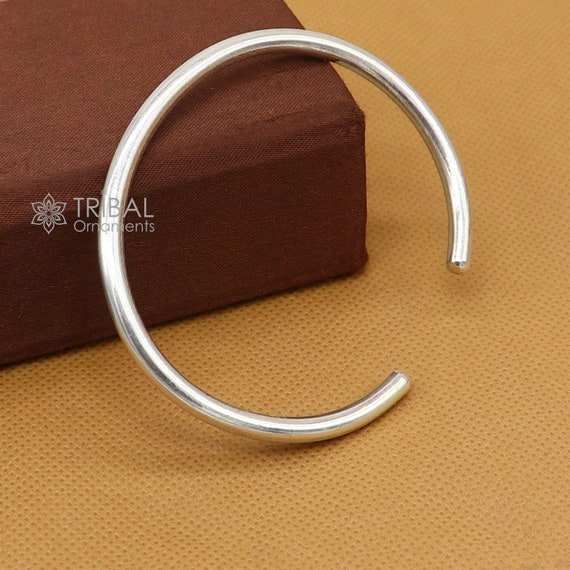 925 Sterling Silver / Silver Cuff Bracelet / Mens Silver Bangle