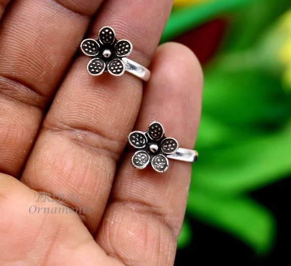 925 sterling silver elegant floral design handmad… - image 7