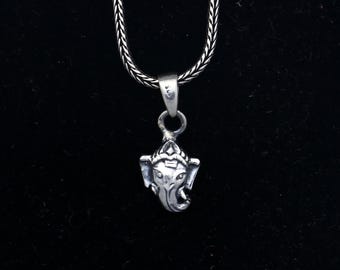 925 Sterling Silver Divine Shree Ganesha Yantram Pendant Tribal