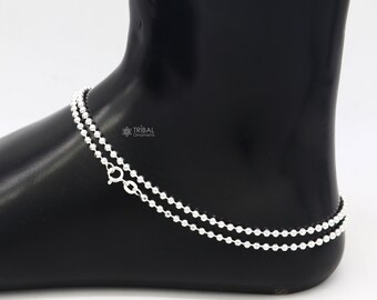【TommassiniJewelry】国内発送 大人気 Ball chain Anklet 2色 Parker Two-Tone Chain Anklet | Contemporary Chains