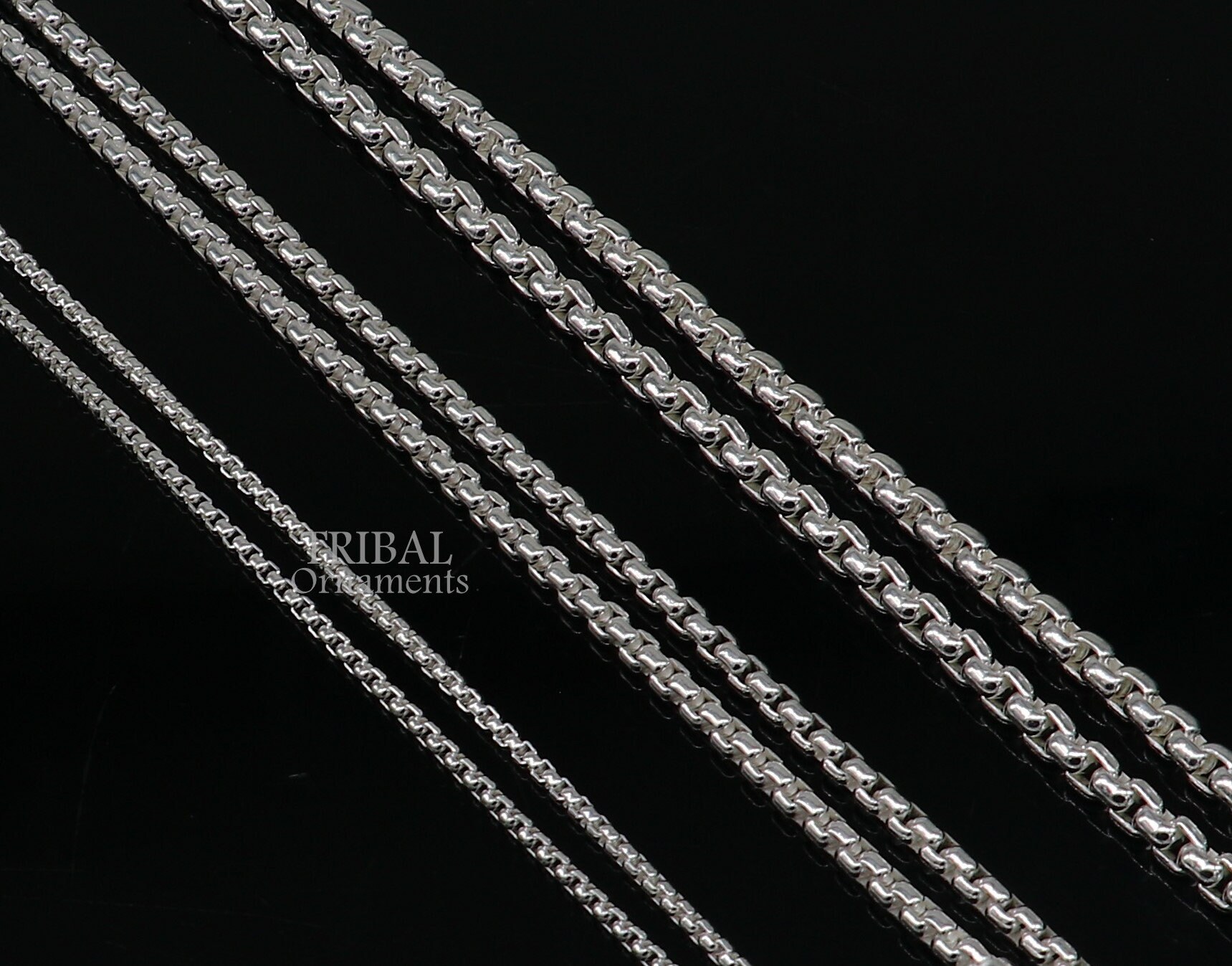 2/3/4mm 925 Sterling Silver Handmade Amazing Delicate Solid