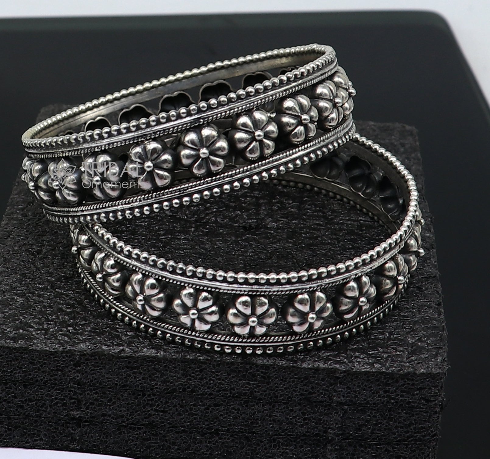 Designer Zirconia Rhodium Bangles – Violet & Purple Designer
