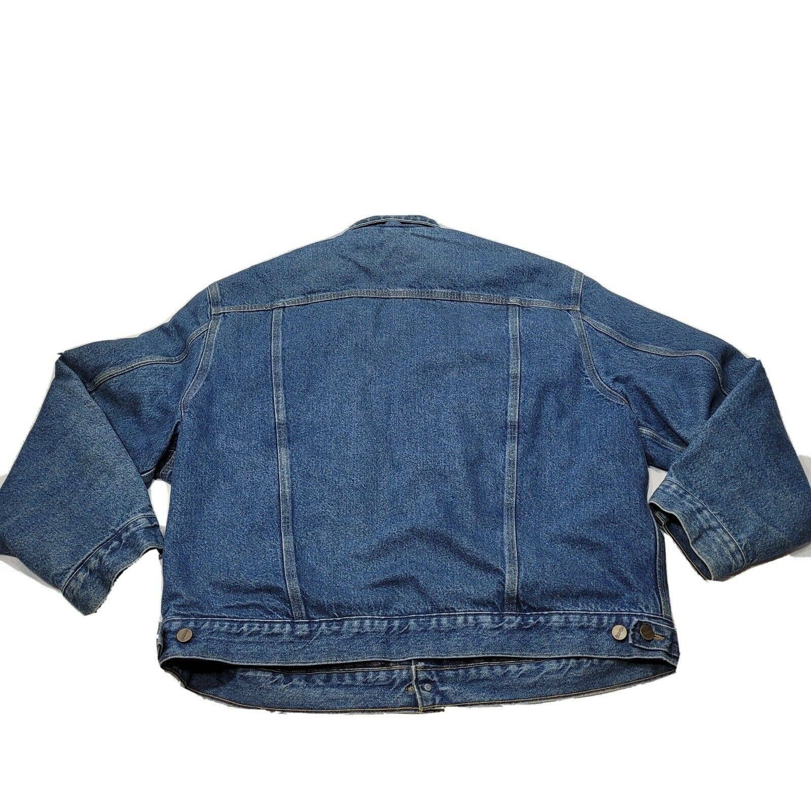 Vintage Carhartt Blanket Lined Denim Trucker Blue Jean Jacket Etsy