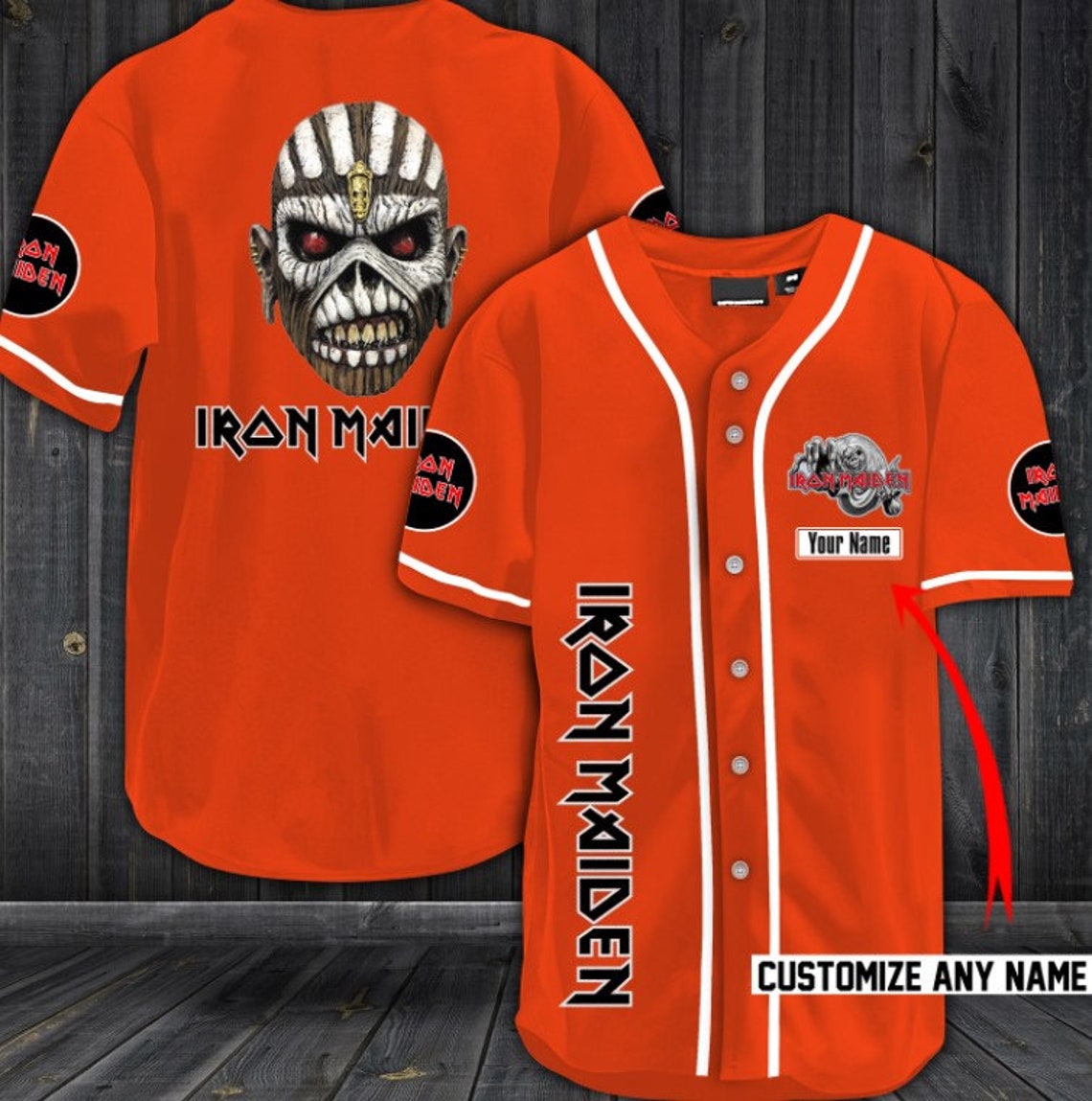 Iron Maiden Baseball Jersey T Shirts Team Iron Maiden Etsy