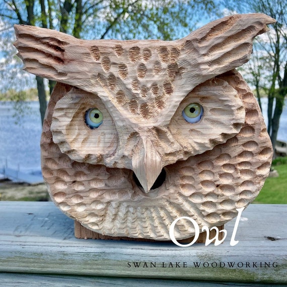 Owl birdhouse Etsy
