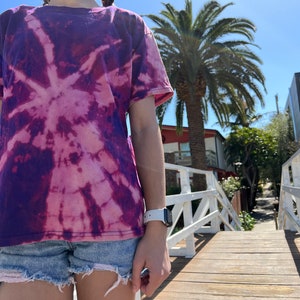 Reverse Tie-Dye - Purple, Pink, Blue, or Red