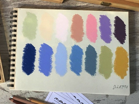 Mamut, Handmade Soft Pastels, Set Nº17, 14 Big Selected Soft Pastel  Colours. Pastels for Artists. 