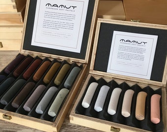 Selection Mamut Pastels, Handmade soft pastel sets, "Dark Horses"