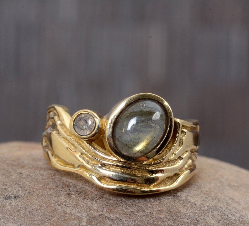 Midi ring,Unique ring,Minimalist ring Statement Ring Vintage Ring Anniversary ring Handmade ring Smoky Quartz ring,Boho ring