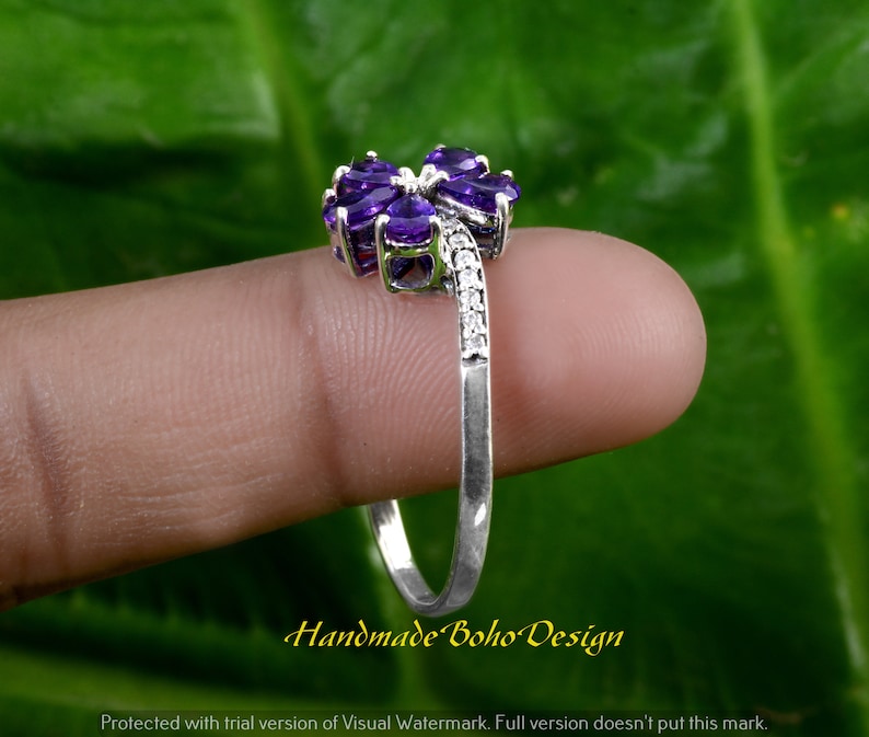 Amethyst Ring,Silver ring,Handmade Ring,Unique Ring,Boho Ring,Anniversary Ring,Wedding Ring,Vintage Ring,Gift Ring,Gift For Her,Women Ring