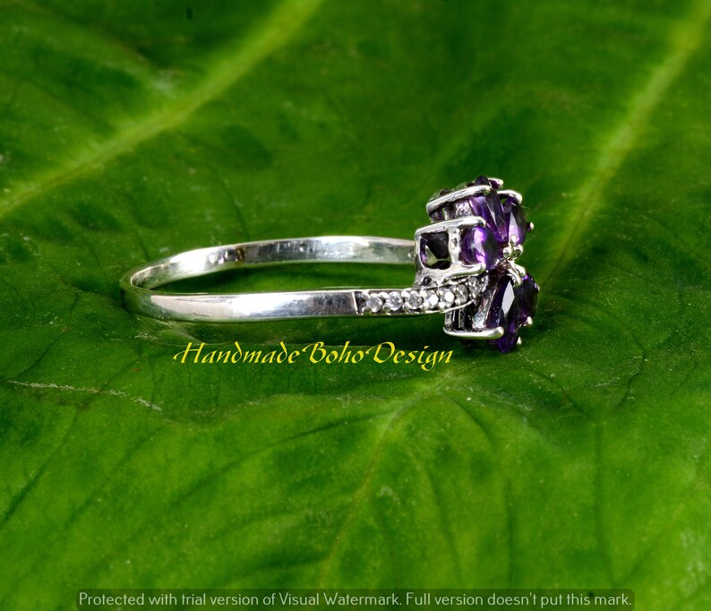Amethyst Ring,Silver ring,Handmade Ring,Unique Ring,Boho Ring,Anniversary Ring,Wedding Ring,Vintage Ring,Gift Ring,Gift For Her,Women Ring