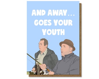 Gone Fishing, Birthday Card A5