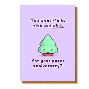 Tarjeta 1er Aniversario A5 / Papel