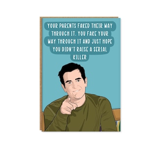 Phil Dunphy Quote Card, Nouveau bébé, Fête des Pères, Fête des Mères