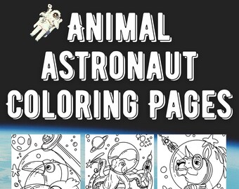 12 Page Instant Download - Fantastic Animal Astronauts in Space!