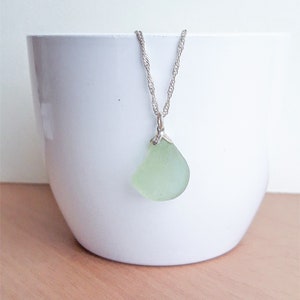 Seafoam Grünes Seeglas Halskette | Etsy
