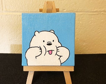Cute Bear Painting Etsy Cute Bear Painting Etsy