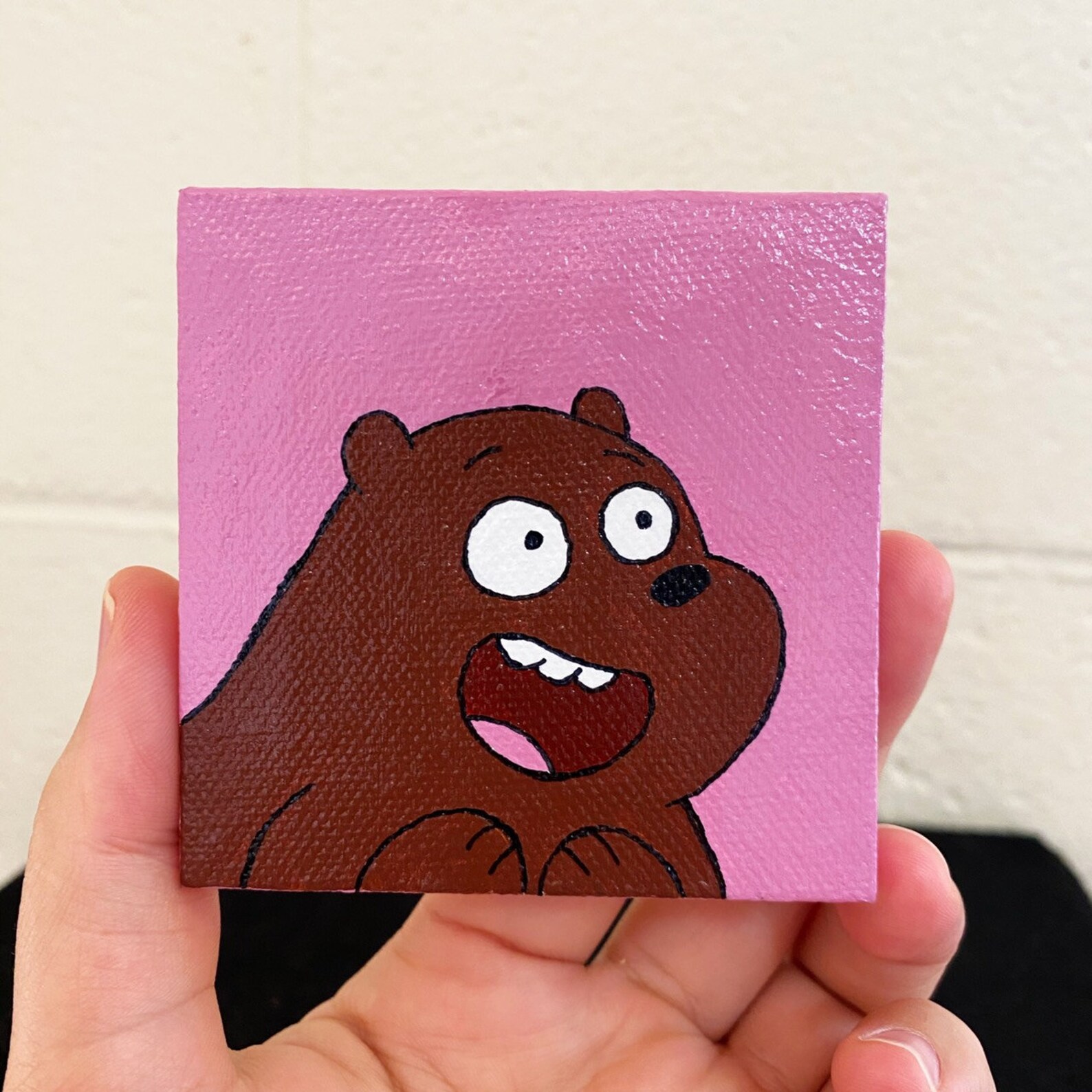 Grizz Painting We Bare Bears painting Baby Bear Cute Bears Etsy