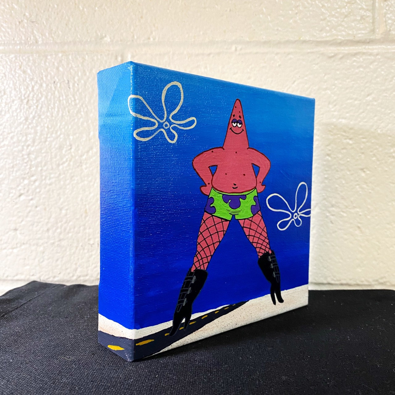 Patrick Star and Heeled Boots Painting Spongebob Etsy