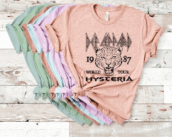 Def Leppard Svg Png Pdf, Band Tee Svg Png Pdf, Cricut and Silhouette Files, Retro Tee Png Pdf Svg