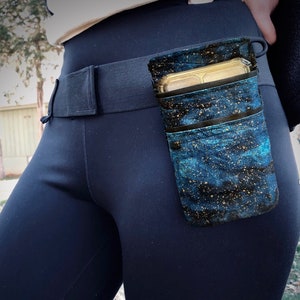 Mobile Phone Hip Pouch - "Mystic Blue"