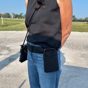 Classic Cotton - Cell Phone Pouch Belt (4 fabric choices) image 8