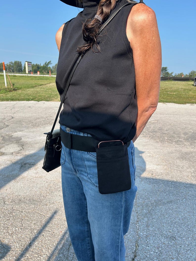 Classic Cotton - Cell Phone Pouch Belt (4 fabric choices) image 8