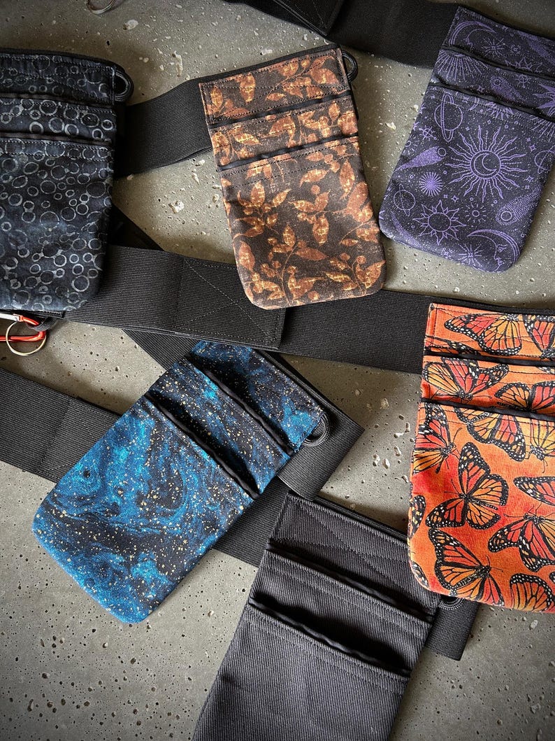 Classic Cotton - Cell Phone Pouch Belt (4 fabric choices) image 3