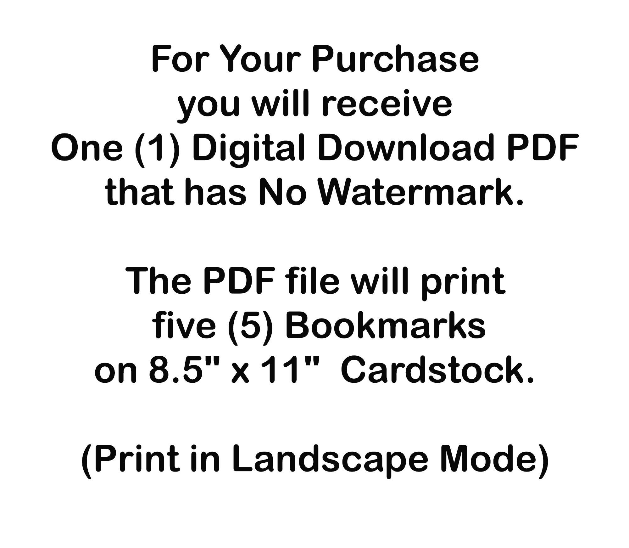 Printable Advent Bookmarkscollection of Five 5 Assorted Advent ...