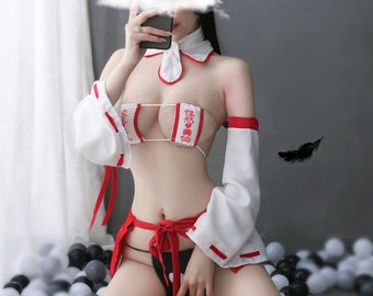 Japanese sexy kimono ,Open Back Lingerie,sexy cosplay lingerie,Womens Witch Cosplay