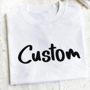 Sudadera con nombre de equipo personalizado, sudadera con letras abullonadas personalizadas: nombre y logotipo de equipo personalizados, atuendo a juego para pareja o familia